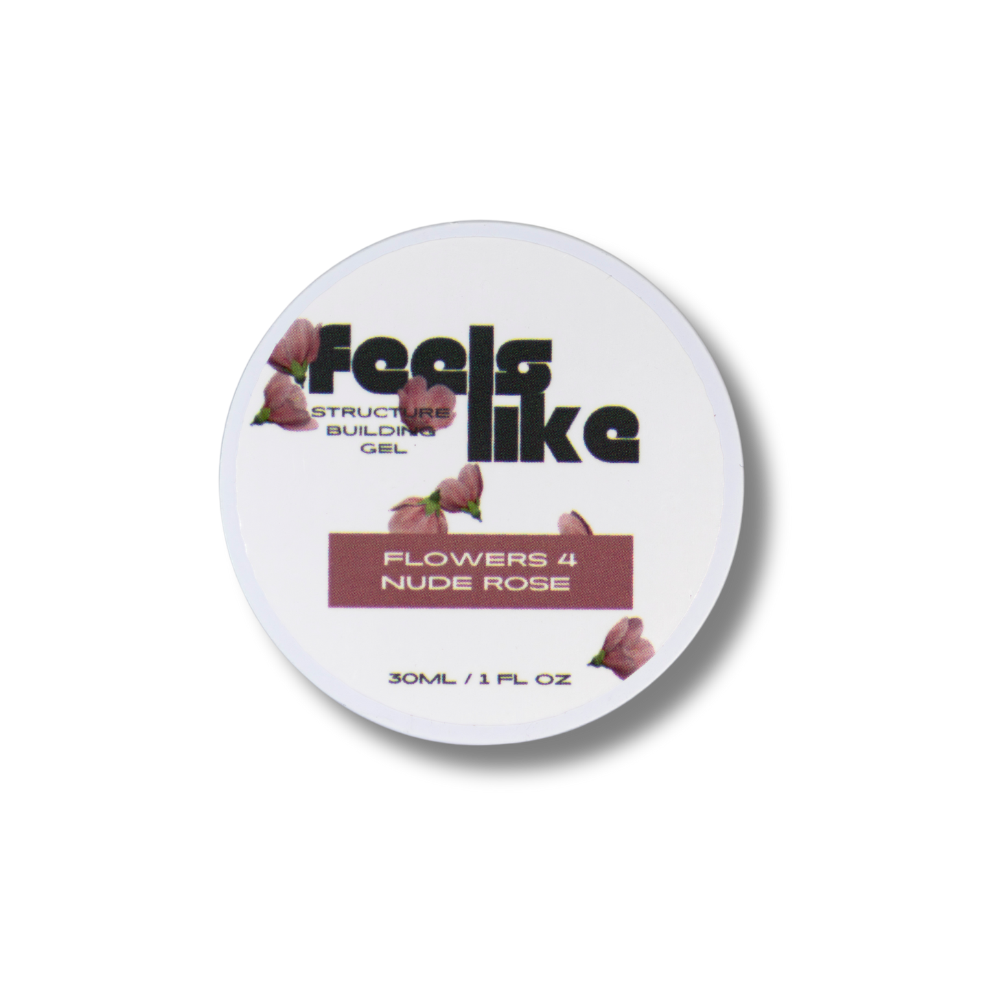 Feels Like Structure Builder Gel Flowers 4 “Nude Rose”, 30ml